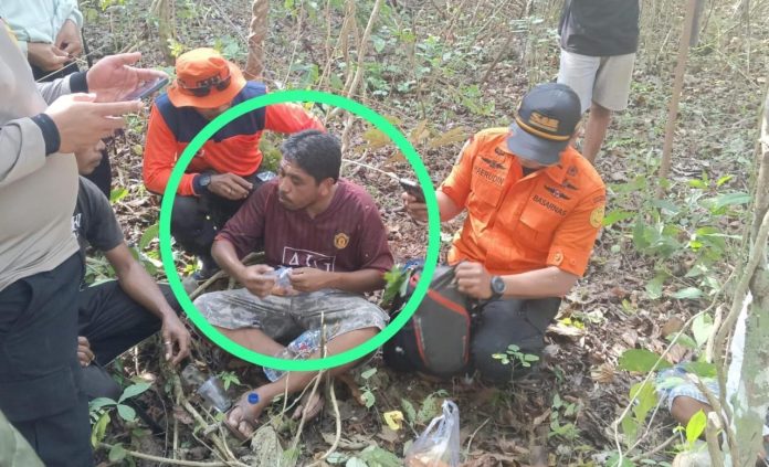 Tim SAR gabungan menemukan La Ode Rusli (35) yang sempat dikabarkan hilang di hutan Desa Molagina, Kecamatan Batauga, Buton Selatan.