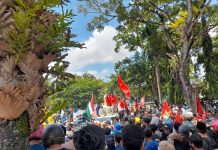 Ribuan Massa Geruduk DPRD Sultra, Desak DPR RI Sahkan RUU Perampasan Aset