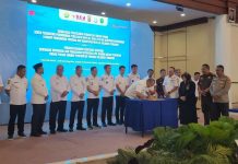 Wali Kota Baubau Tanda Tangani Komitmen Bersama Dukungan Informasi dan Pencegahan ASN Dalam Perbuatan Tindak Pidana