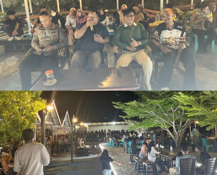 Suasana peresmian destinasi wisata Tebing Walando Indah (TWI) di Desa Walando berlangsung meriah. Tampak jajaran pemerintah desa, Kapolsek Gu, serta para tamu undangan duduk di barisan depan, sementara masyarakat memenuhi area kegiatan.