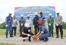 Peletakan Batu Pertama SPPG Lanud Halu Oleo, Gubernur Sultra: Fondasi Perbaikan Gizi Masyarakat