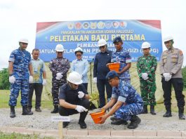 Peletakan Batu Pertama SPPG Lanud Halu Oleo, Gubernur Sultra: Fondasi Perbaikan Gizi Masyarakat