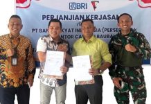 Teken MoU, BRI BO Baubau Perkuat Layanan Keuangan untuk Batalyon 871 La Maindo