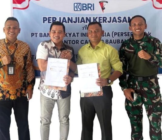 Teken MoU, BRI BO Baubau Perkuat Layanan Keuangan untuk Batalyon 871 La Maindo