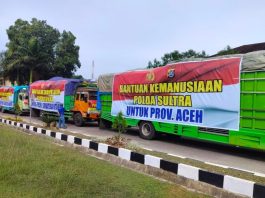 Polda Sultra Kirim Bantuan Kemanusiaan untuk Aceh, Sumut dan Subar