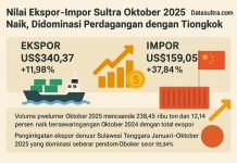 Ekspor-Impor Sultra Oktober 2025 Menguat, BPS: Aktivitas Industri Meningkat