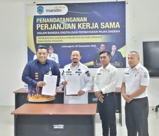 Kolaborasi Strategis, Pemkab Buton Tengah–Bank Mandiri Siapkan Layanan Keuangan Lebih Mudah dan Cepat