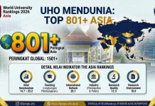 UHO Tembus Peta Kampus Dunia, Masuk Ranking Asia dan Global Versi THE