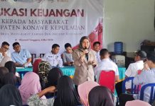OJK, BI dan Pemda Konawe Kepulauan Bergerak Bersama, Warga Desa Dibekali Cara Hindari Investasi Bodong