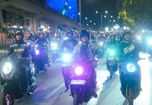 Scoopy Night Culture Seru, 300 Riders Ramaikan Night Ride Makassar