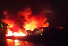 Kapal Bermuatan Bahan Kimia dan Alat Berat Terbakar, 11 Selamat 2 Tewas