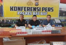 Modus Manifest ATK, Polres Baubau Ungkap Pengiriman 11.790 Bungkus Rokok Ilegal
